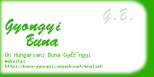 gyongyi buna business card